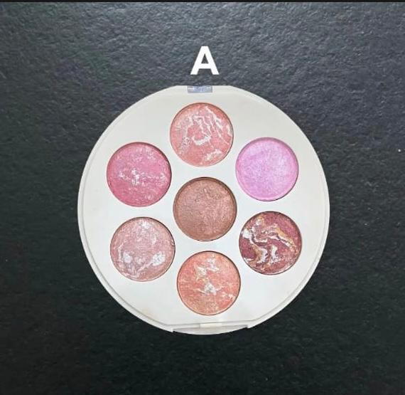 Professional  high quality Blush Palette 7 different colors in 1 palette for all girls