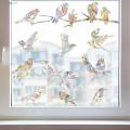 Glass Window Decals Colorful Bird Window Stickers for Home Decoration Anti-collision Clings Window Decals. 