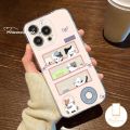 Cute Spot Splicing Kitten Love Case Compatible for IPhone 7Plus 15 11 16 XR 12 14 13 Pro Max X 15 8 16 7 14 Plus XS Max SE 2020 Transparent Cartoon Case. 