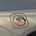 Fuel Tank Sticker (Black) Toyota Latest Style, Petrol Tank Decoration Stickers for Car by Sticker Saloon. 