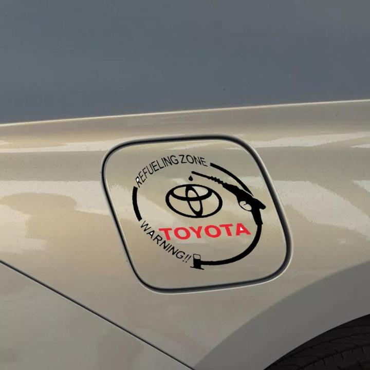 Fuel Tank Sticker (Black) Toyota Latest Style, Petrol Tank Decoration Stickers for Car by Sticker Saloon