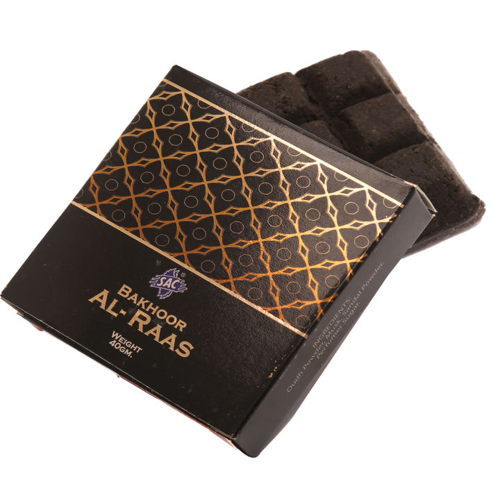 Bakhoor Al Raas - 25gm bar - incense perfume - long lasting and beautiful - SAC