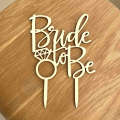 Bride to Be Acrylic Cake Topper For Bridal Shower Wedding Celebration Decoration Supplies. 