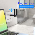 Wireless USB WiFi Adapter For Desktop PC 2.4G/300Mbps WiFi Network Adapter For Windows 11/10 XIYU. 