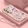 Samsung Galaxy A56 A36 A26 5G Lovely Lotso Bear Case Glossy Square Plating Silicon Casing Cover. 