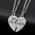 2 pieces charming Best Friend Heart Locket Necklace For Boys & Girls. 