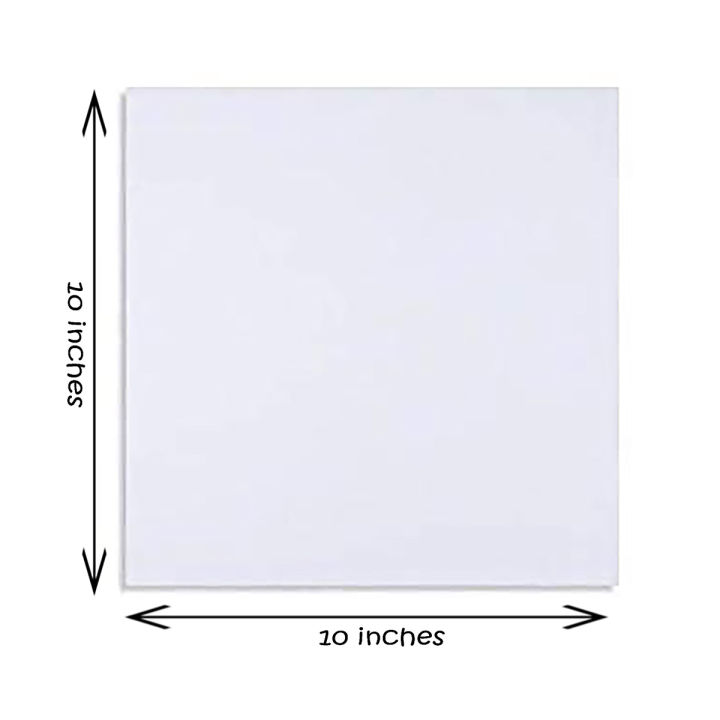1 Piece Of 10X10 Inches Canvas For Painting - Canvas Board