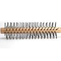 Curly Hair Styling Roller Comb Mini Round Nylon Hair Brush With Wooden Handle For Thin Or Short Hair Women Use salon accessories. 