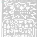 Drawing Template DIY Drawing Tool Lightweight Portable Party Art Design Office Supplies Home C. 