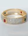 1k Gold Plated American Ruby Bangle. 