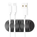 ENRG 4 Ports / 4 Holes Cable Organizer Wire Winder For Fast Charging Cable Micro Type C Cable Earphone Headphone Headsets Holder Gaming Mouse Charging Cable Cord. 