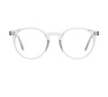 Round Shape White Transparent Glasses Frame for Men Women Unisex. 