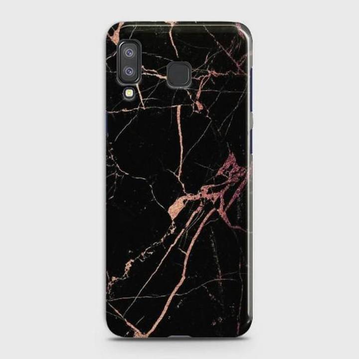 Samsung A8 Star (A9 Star) Cover - SkinLee HQ Hard Case - Black Rose Gold Marble - SKINLEE-130-1-354-216