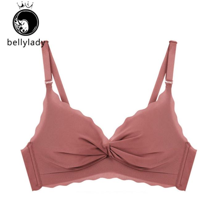 Girls Wireless Bra Anti-slip Breathable Push Up Underwear Adjustable Seamless Detachable Double Strap Lingerie