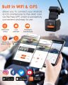 Vantrue E1 2.7K WiFi Mini Dash Cam, Voice Control Front Car Dash Camera. 