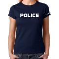 Xeesh Collection Navy Police Printed T-shirt For Women Xe-45. 