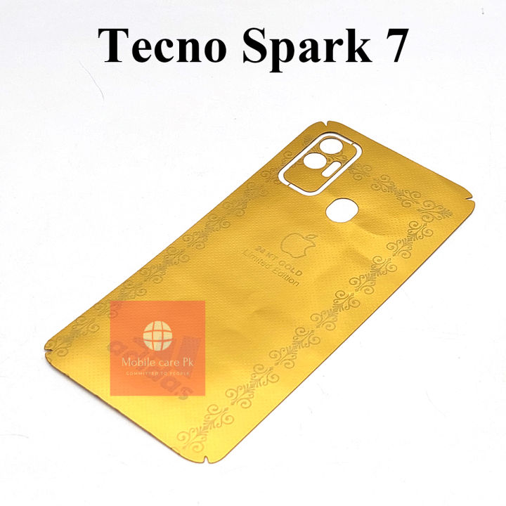 Tecno Spark 7 24k Gold Back Protector Sheet