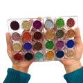 6/12/24 pcs glitter powder for eyeshadow shimmer dust powder for art & Craft party make up dusty loose glitter. 