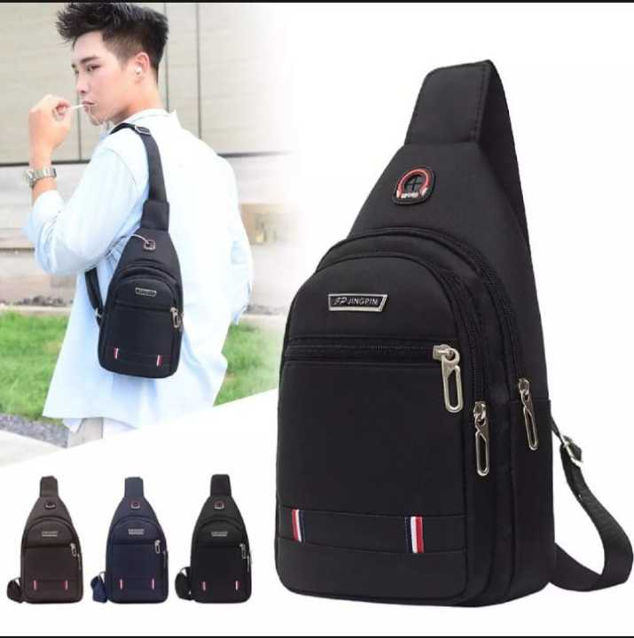 Men's%20Nylon%20Summer%20Casual%20Side%20Bag%20for%20Men%20-%20Crossbody%20Sling%20Messenger%20with%203%20Zippers%20-%20Image%205