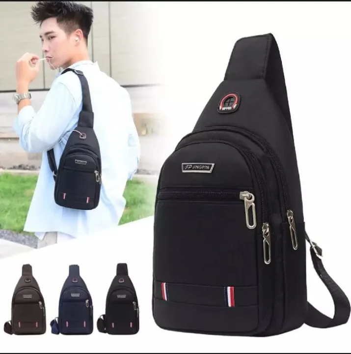 Men's%20Nylon%20Summer%20Casual%20Side%20Bag%20for%20Men%20-%20Crossbody%20Sling%20Messenger%20with%203%20Zippers%20-%20Image%205