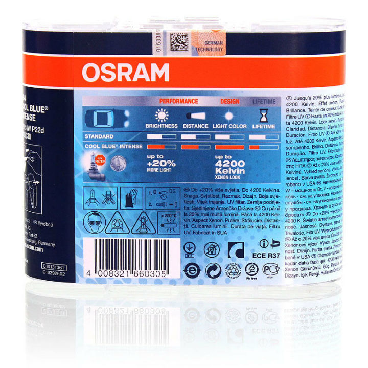Osram%20Cool%20Blue%20Intense%20-%20Hb4(9006)%20-%204200k%20Colour%20-%20Germany%20-%20Image%204