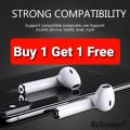 (Buy 1 Get 1 Free) i7 Single tws Wireless Bluetooth Headsets Headphones supported all mobile phones. 