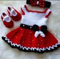 customizable woolen baby girl frock set / baby dress. 