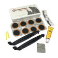 [HOT] Brand New Bike Bicycle Flat Tire Repair Kit Tool Set Kit Patch Rubber Portable Fetal Best Quality Cycling Free Shipping. 