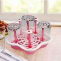 Flower Shape Plastic Glass Cup Holder Drying Rack Stand Glass Stand 6 Glass Stand High Quality Cup Stand Kitchen Stand glass stand for kitchen. 