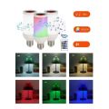 Bluetooth Speaker Bulb Smart LED Bulb RGB Light Bulb with Remote Control Wireless Disco Dimmable Lights Music Bulb. 