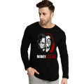"Money Heist" Printed Full Sleeves T-Shirt. 