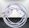 Quality Flexible Extension Cable With Male Female Plug Multi-Purpose Extension Wire For Lead 40/76 Two Core Wire - White. 