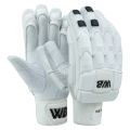 WB White Black Cricket Batting Gloves. 