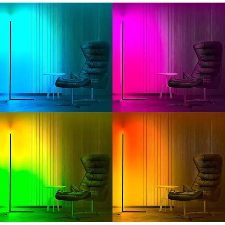 Rgb Led Corner Stand Lamp Mobile Operated