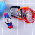 montrgio gift student relo boy rubber strap Elsa children's watch cartoon Frozen quartz watch spiderman children's clock school e. 