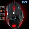 CZF RGB LED Optical USB Wired Gaming Mouse 6 Buttons 2400 DPI Adjustable. 