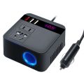 300W Power Inverters 12V/24V Dc Inverter 3 USB Car Charge Battery Quick Charge Converter Accessories Black US Plug. 