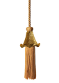 50 pcs Decorative Gold Plastic Bead for Thread Tassel Embellishment. 