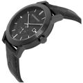 Burberry Wrist Watch For Men Quartz Black Leather Strap Black Dial 42mm Watch BU9906. 