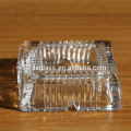 Crystal Heavy Glass Ashtray for Indoor and Outdoor Decorative (Square). 