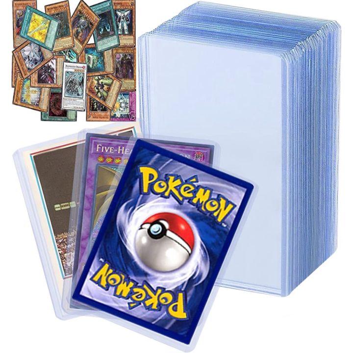 Topload Card Holder Trading Card Sleeves for Pokemon, Digimon, Magic, Vanguard, Yugioh TCG, K-Pop Card 3" x 4" Clear(7.62cm x 10.12 cm)