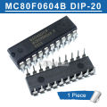 1pc MC80F0604B DIP-20 MC80F0604BP DIP20 8-bit Microcontroller Blank Chip Induction Cooker IC Chip. 