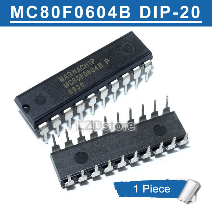 1pc MC80F0604B DIP-20 MC80F0604BP DIP20 8-bit Microcontroller Blank Chip Induction Cooker IC Chip