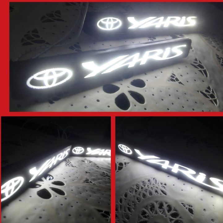2pcs TOYOTA YARIS  front bumper drl led lights for all yaris miodels , 100% waterproof , high quality , car exterior acessories , bumper stickers and decals