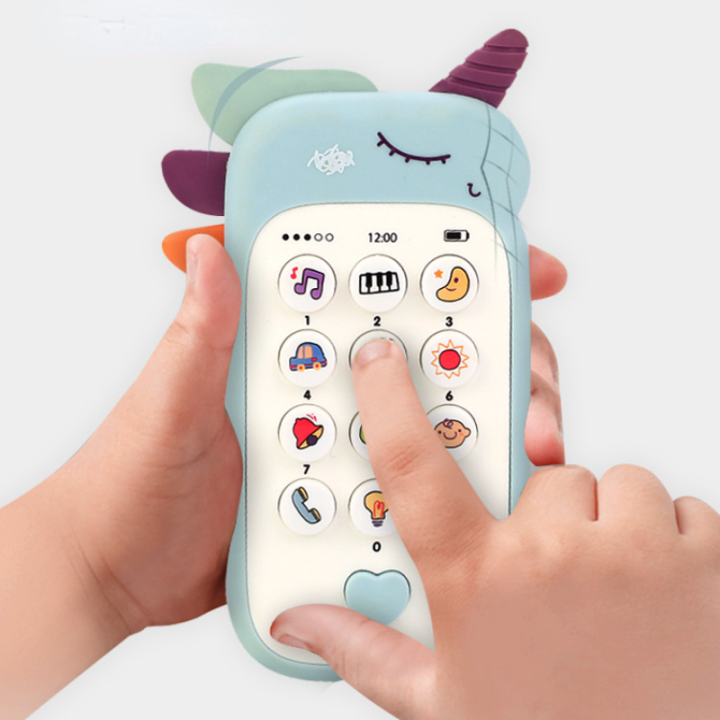 Baby Phone Toy – Musical Sound Telephone with Teether & Lights | Interactive Educational Toy for Infants & Toddlers | Perfect Gift for Kids