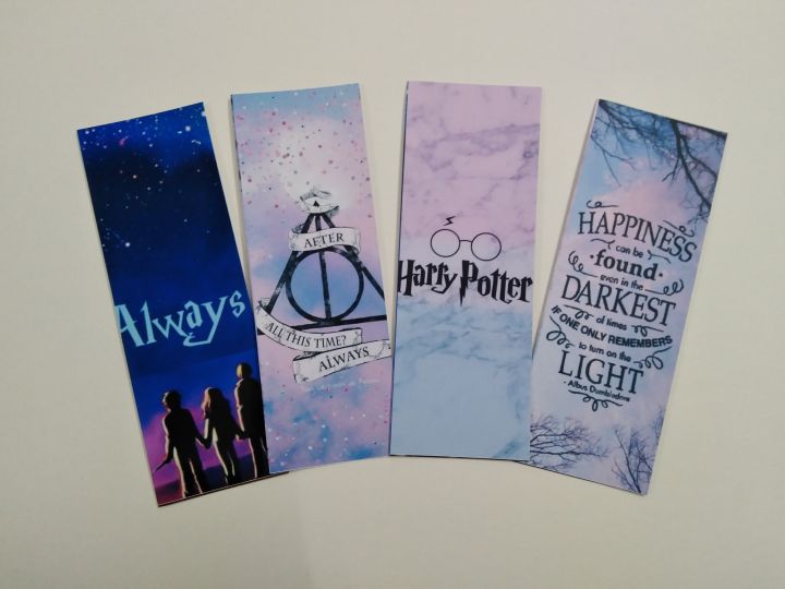 Harry%20Potter%20Bookmarks%20(Pack%20of%204)%20-%20Pink%20theme%20-%20Image%202