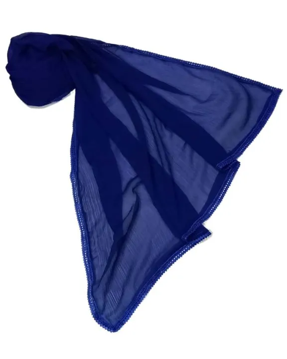 Crinkle%20Chiffon%20Dupatta%20For%20Girls%20And%20Women%20Navy%20Blue%20/%20Royal%20Blue%20Colored%20Crinkle%20Chiffon%20Full%20Size%20Lace%20Dupatta%20Chiffon%20Dupatta%20with%204-Side%20ZigZag%20Cotton%20Lace%20Ideal%20for%20Traditional%20Wear%20-%20Image%208