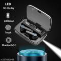 M19 Earbuds TWS Earphone Touch Control Wireless Bluetooth 5.1 Airpods With Microphone With Flashlight. 