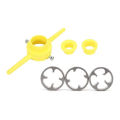 NCANRUI Pipe Thread Cutting Tool PVC Thread Maker NPT Round Tool Set Pipe Threader Plumbing Tool, PVC Thread Tool. 