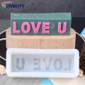 Letter Candle Mold 3d Love U Letter Shape Silicone Candle Mold High Temp Resistance Aromatherapy Mold for Home Holiday 3d Candle Mold. 